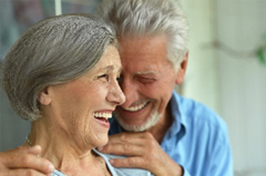 smiling mature couple